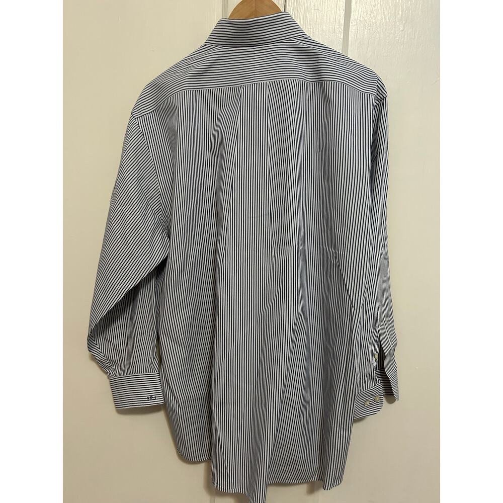 Jos A Banks Gray Striped Men 17-33 Minogrammed SPJ Left Cuff
